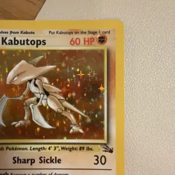 Pokemon TCG Kabutops Fossil 9/62 Holo Unlimited Holo Rare Vintage 2000 LP - Image 4