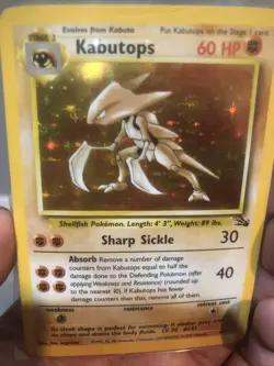 * Pokemon TCG Kabutops Holo Rare Card 9/62 Fossil Unlimited 1999 Vintage LP+ - Image 1