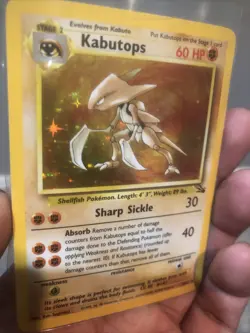 * Pokemon TCG Kabutops Holo Rare Card 9/62 Fossil Unlimited 1999 Vintage LP+ - Image 2