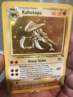 * Pokemon TCG Kabutops Holo Rare Card 9/62 Fossil Unlimited 1999 Vintage LP+ - Image 3