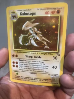 * Pokemon TCG Kabutops Holo Rare Card 9/62 Fossil Unlimited 1999 Vintage LP+ - Image 4