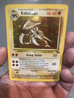 * Pokemon TCG Kabutops Holo Rare Card 9/62 Fossil Unlimited 1999 Vintage LP+ - Image 5