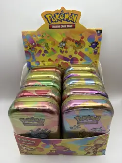 Pokemon Scarlet & Violet 151 Mini Tin 10 Tins Factory Sealed. Display box opened - Image 2