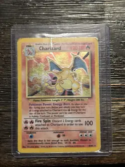 Pokemon Charizard Base Set Holo Rare 004/102 120 HP TCG Card English 1999 - Image 1