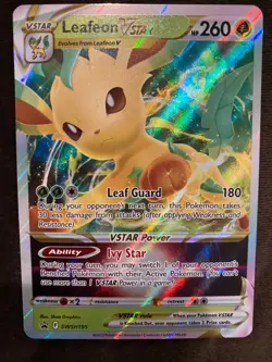 Leafeon VSTAR SWSH195 SWSH: Sword & Shield Promo Cards Holo - Image 1