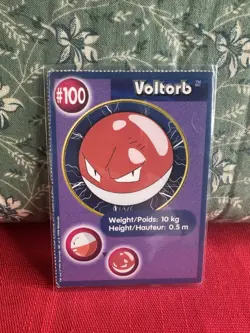 1999 Pokemon The First Movie Burger King #100 Voltorb Card - Image 1