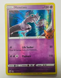 Pokemon Mewtwo Holo - Trick or Trade 2022 Halloween Set - NM - Raw Card - Image 1
