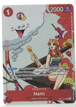 One Piece Nami Character OP01-016 Rare Counter +1000 Card Game - Image 1