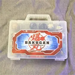 Bakugan Battle Brawlers Storage Case with Multiple Balls and Cards Lot - Image 1
