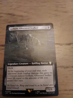 Gollum, Obsessed Stalker (Extended Art) Commander: the Lord of the Rings: Tales - Image 1