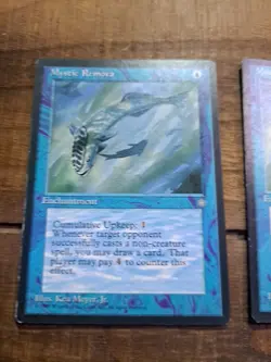 Magic the Gathering - Ice Age Mystic Remora 1995 87 Common X2 - Image 2