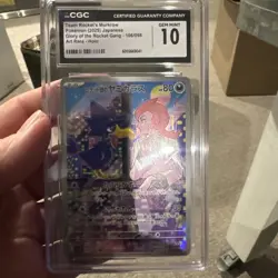 CGC 10 Pokemon Rocket's Murkrow AR 106/098 SV10 Glory of Team Rocket Japanese - Image 1