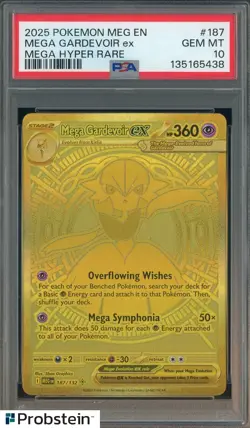 2025 Pokemon MEG EN Mega Gardevoir ex Mega Hyper Rare PSA 10 GEM MINT - Image 1
