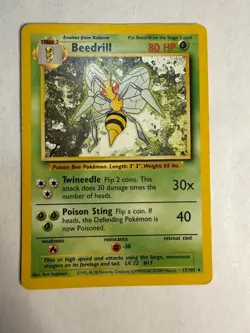 Base Set Pokemon TCG Beedrill - Image 1