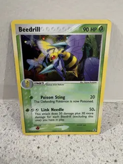 Pokemon TCG Beedrill EX FireRed & LeafGreen Holo Rare Card 1/112 - Image 1