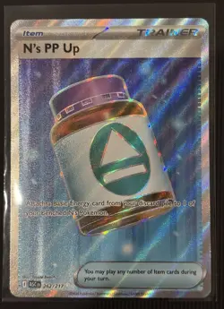 N's PP Up 262/217 Full Art Ultra Rare Pokemon Ascended Heroes ENGLISH NM - Image 1