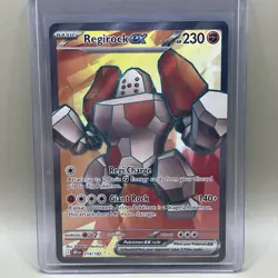 Pokemon Destined Rivals 214/182 Regirock Ex Ultra Rare Full Art Holo NM English - Image 1