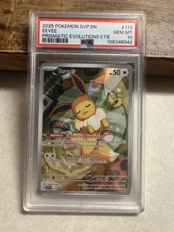 Pokemon Center Eevee #173 Stamped/Non StampedPrismatic Black Star Promo PSA 10 - Image 3