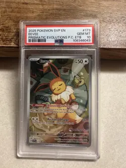 Pokemon Center Eevee #173 Stamped/Non StampedPrismatic Black Star Promo PSA 10 - Image 4
