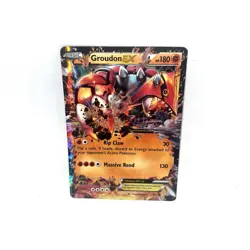 Groudon EX 85/160 Primal Clash Pokemon TCG HP Creased - Image 1