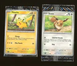 Pokemon Together Pokepost Exclusive Pikachu & Eeve Promo Set 151 Sealed - Image 1