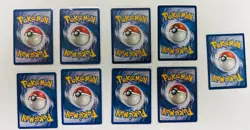 Vintage Pikachu Lot (9)- WOTC Base Set - Yellow Cheeks - 1999 Pokemon - Image 2
