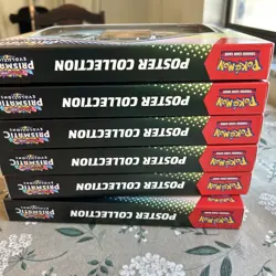 Six (6) Pokemon TCG Scarlet & Violet Prismatic Evolutions Poster Collection Box - Image 5