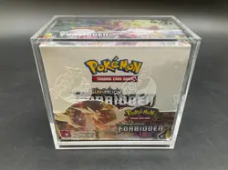 Pokemon Sun & Moon Forbidden Light Booster Box Sealed w/ Acrylic Case - Image 1