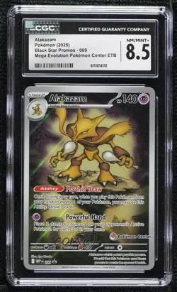 Alakazam (Pokemon Center) Pokemon Mega Evolution Black Star (MEP) Promo CGC 8.5 - Image 1