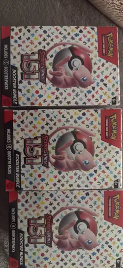 Pokemon TCG Scarlet & Violet 151 Booster Bundle Factory Sealed- Lot of 3 - Image 1