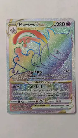 Pokemon TCG Mewtwo VSTAR Pokemon GO 079/078 Holo Secret Rare NM - Image 1