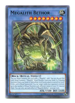 Megalith Bethor - IGAS-EN039 - YuGiOh-LP - Image 1