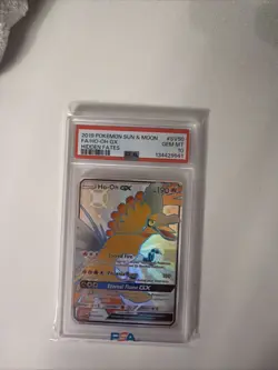 Pokemon TCG Ho-Oh GX SV50/SV94 Hidden Fates Shiny Holo PSA 10 Gem Mint - Image 1