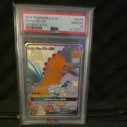 Pokemon TCG Ho-Oh GX SV50/SV94 Hidden Fates Shiny Holo PSA 10 Gem Mint - Image 1