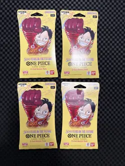 One Piece Op-07 500 Years In The Future Blister Booster Packs Lot of 4 - Image 1