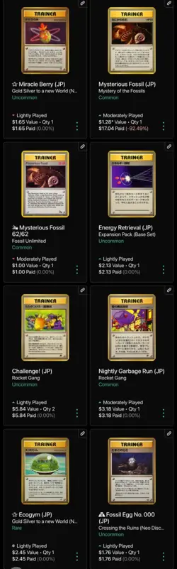 Lot of 37 Vintage Japanese Pokemon Pocket Monster Trainer Gym Heroes Cards LP MP - Image 5