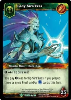 Lady Sira'kess - FOIL - Throne of the Tides - World of Warcraft TCG - Image 1