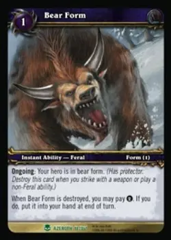 Bear Form - Heroes of Azeroth - World of Warcraft TCG - Image 1