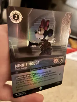 Minnie Mouse Ghost Hunter - Lorcana 220/204 EPIC Whispers in the Well Holofoil - Image 3