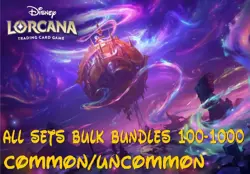 Disney Lorcana - Mixed Common/Uncommon All Sets Multibuy Listing 100-1000 Bundle - Image 1