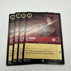 4x Disney Lorcana: Ursula's Return - Li Shang - General's Son - 111/204 - x4 - Image 1