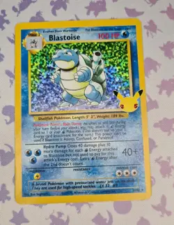 🔥🚀 Pokemon Card Blastoise 2/102 Celebrations Classic Collection - Image 1
