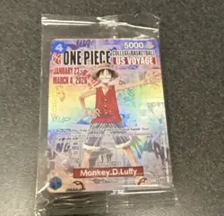 One Piece Monkey D. Luffy US College Basketball SEALED Promo Card RUTGERS 1/27 - Image 1