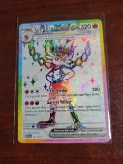 Pokemon TCG - Cinderace ex - 157/142 Stellar Crown - Secret Rare Full Art Holo - Image 1