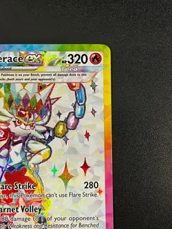 Cinderace ex 157/142 - Sv07: Stellar Crown Holo Full Art Pokemon TCG Card NM - Image 4