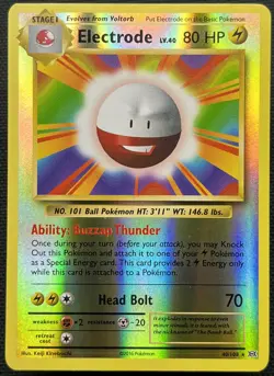 Electrode REVERSE HOLO RARE 40/108 Pokemon TCG XY Evolutions Card NM 2016 - Image 1