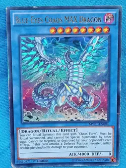 YuGiOh Cards - Blue-Eyes Chaos MAX Dragon - MVP1-EN004 **Lightly Played** - Image 1