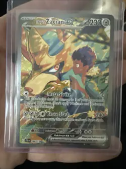 Hop's Zacian ex 186 Pokemon Journey Together Special Illustration Rare Card NM+ - Image 1