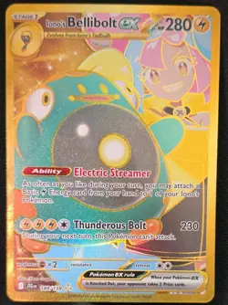 Pokemon Iono's Bellibolt ex 188/159 Sv09 Hyper Rare Holo EX Card - Image 1