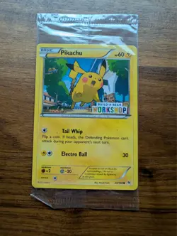 Build a Bear Pokemon Card Pikachu Promo Trading TCG SEALED NEW - Image 1